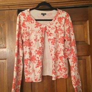 Express Floral Cardigan